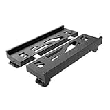 Adjustable Mobile CPU Stand, Ventilated Computer Tower Stand with 4 Caster Wheels Fits Most PC Tower, Under Desk CPU Holder PC Floor Cart Computer Riser for Gamers and Students (Black)