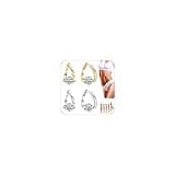 Lymphatic Earrings for Women Halolux Histone Lymphvity Germanium Drainage Earrings Magnetotherapy Rhinestone Hoop Earrings Jewelry Gifts