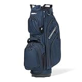 Bag Boy CoolFlex Golf Cart Bag, 14 Way Top with Full Length Individual Dividers, Dedicated Putter Well, Detachable Cooler Bag, 11 Pockets, Midnight Blue