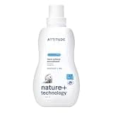ATTITUDE Laundry Fabric Softener Liquid, Vegan and Naturally Derived Detergent, Plant Based, HE Washing Machine Compatible, Wildflowers, 40 Loads, 33.8 Fl Oz
