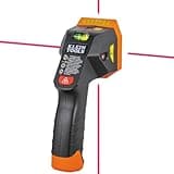 Klein Tools ESF150LL Electronic Stud Finder with Cross-Line Lasers, Bubble Level, Laser Class 3R ≤5mW 15-Foot in All Directions, for Wood and Metal Studs, Bright Green LEDs, Batteries Included