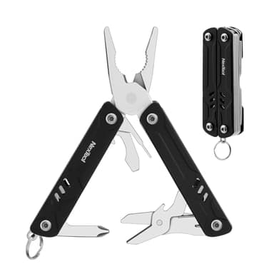 NexTool Mini Multitool - 9 in 1 Keychain Multitool with Needle Nose Pliers, Scissors, SIM Extractor and Screwdrivers for Travel, EDC, TSA Approved