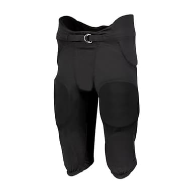 Russell Athletic Boys Integrated 7-Piece Pad Football Pant - Premium Youth Integrated Pants for All-Star Performance DC Black