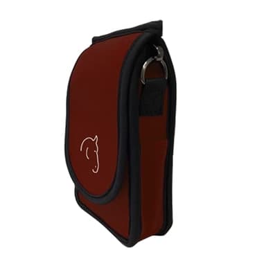 The Horse Holster - Best Cell Phone Holder for Riding - Fits Phones - Tactical Holster to Safely Secure Essentials During Activity, 4 Ways to Wears, Designed for Men and Women. Burgundy, L/XL