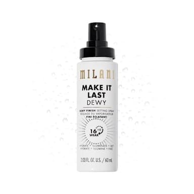 Milani Setting Spray + Primer, Make It Last Dewy - Dewy Finish Moisturizing Formula for Glow on the Go, Setting Spray for Makeup and Face Primer, Prime + Set + Hydrate, 2.03 Fl. Oz