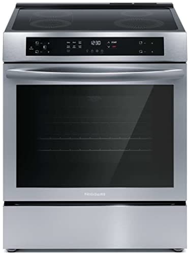 Frigidaire 30 in 5.3 cu.ft. 4-Burner Element Slide-in Front Control Self-Cleaning Induction Range w/Convection in Stainless Steel