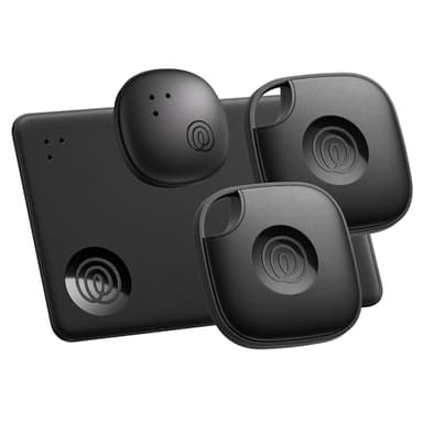 Life360 Tile Essentials - Bluetooth Trackers & Item Locators for Keys, Wallets, Remotes & More; Easily Find All Your Things. Both iOS and Android Compatible. 4-Pack (Mates/Slim/Sticker)
