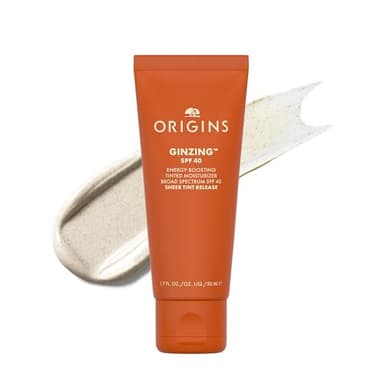 Origins GinZing Energy-Boosting Tinted Moisturizer with SPF 40 | Hydrates & Perfects | Skin Tint with Caffeine and Ginseng, 1.7 Fl Oz