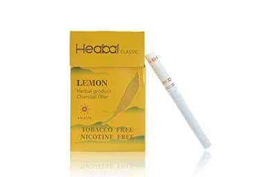 HEABAL Herbal Cigarettes - Nicotine Free & Tobacco Free 20/Pack (Lemon)