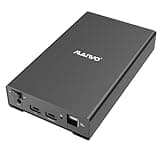 MAIWO External Hard Drive Enclosure for 2.5 3.5 inch SATA SSD HDD, USB3.1 Type-C to SATA Drive Adapter Case, 10Gbps with UASP, 24TB Capacity, 3X HUB Extension, Fits 7/9.5/12.5/15mm Disk