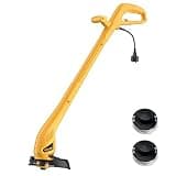 ZEGJAW Weed Wacker Corded, 9 Inch Electric Weed Wacker with 2 Pcs Replace Spool Trimmer Lines, String Trimmer for Lawn Care