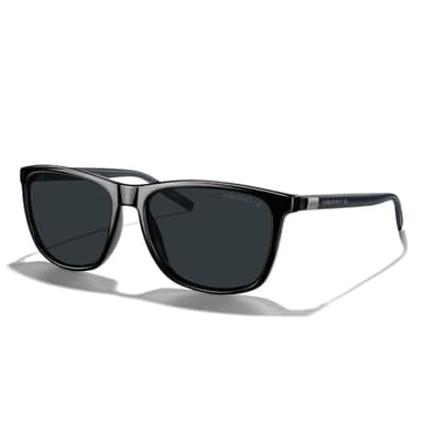 MERRY'S Unisex Polarized Aluminum Sunglasses Vintage Sun Glasses For Men/Women S8286 (Black, 56)