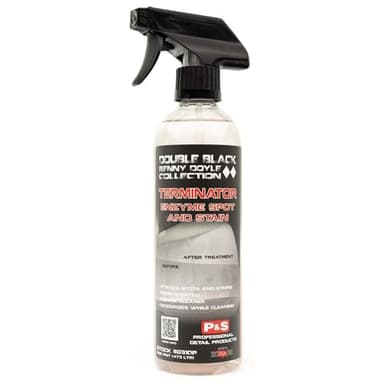 P & S PROFESSIONAL DETAIL PRODUCTS Terminator Enzyme Spot & Stain Remover – Professional Upholstery & Carpet Cleaner, Eliminates Grease, Dirt, Protein-Based Stains, Fresh Scent - 16 Oz.