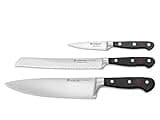 Wüsthof Classic 3-Piece Starter Knife Set, Black