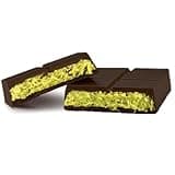 Dark Dubai Chocolate Bar Pistachio I Viral Knafeh Chocolate Bar with Pistachio Cream and Kataifi (3.17 Ounces, Bitter)