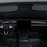 BASENOR 2017-2025 Tesla Model 3 Model Y Windshield Sunshade Folding Front Window Sun Shade Full Cover, Heat UV Protection Visor Accessories (Fit Model 3 Highland & Model Y 2025 Refresh (Juniper)