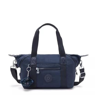 Kipling Womens Art Mini Tote Bag, Lightweight Small Weekender, Nylon Travel Handbag Crossbody Bag, Blue Bleu 2, Medium US