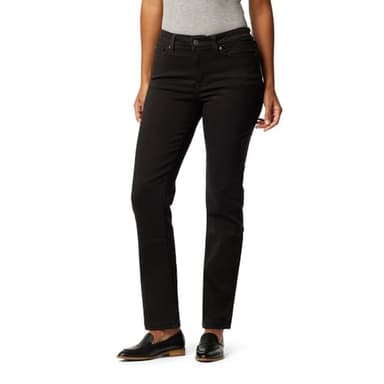 Levi Strauss Signature Gold Women's Curvy Totally Shaping Straight Jeans Mid-Rise Stretch Denim (Available in Plus Size), Night Sky-Waterless, 12 Medium