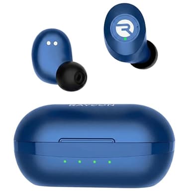 Raycon Everyday Classic Bluetooth Wireless Earbuds + Microphone with Active Noise Canceling, Sweat & Water-Resistant Earphones, Ear Buds Wireless Bluetooth 32 Hours Playtime (Blue)