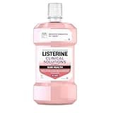 Listerine Clinical Solutions Mouthwash Gum Health Antiseptic, Antigingivitis and Antiplaque Oral Rinse Helps Prevent Buildup and Immediately Kills Germs for Healthier Gums, ICY Mint, 500 mL