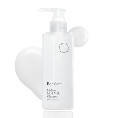 BONAJOUR] Mellow Mild Moisture Milk Cleanser - Vegan beauty Natural Face Wash For sensitive skin for Daily Face Washing 6.7 Fl. Oz