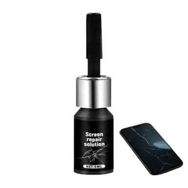 Hamosky Screen Repair Solution for Phone and Watch, Glass Crack Repair Liquid, 5ml Universal Quick Fix for Scratches and Cracks