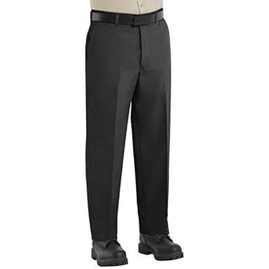 Red Kap Men's Wrinkle-Free Work Pants, Black, 34W x 30L