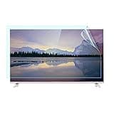 Anti-Glare Film for TV 55 Inch Anti-Blue Light Film Anti Glare TV Screen Protector Indoor Outdoor TV Glare Screen Frosted Film Anti-Reflection Rate Up to 90%