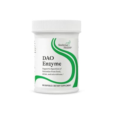 Seeking Health DAO Enzyme - Formerly Histamine Digest, DAO Enzyme Supplement for Histamine Food Intolerance, Supports Digestive Health, Upset Stomach (90 Capsules)*
