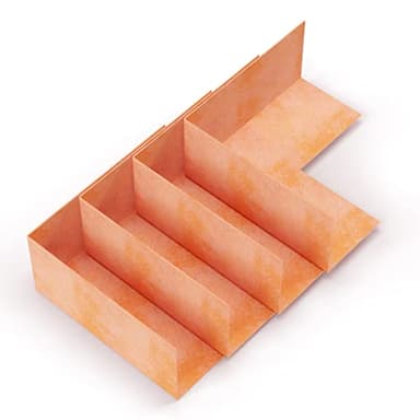 UCANVIN Shower & Bathtub Waterproofing Polyethylene Inside Corner Membrane (4 Pieces, Water Resistant, Art Deco)