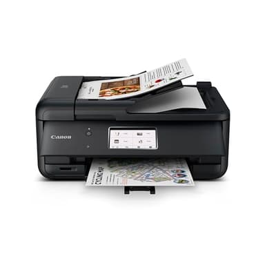 Canon PIXMA TR8620a - All-in-One Printer Home Office|Copier|Scanner|Fax|Auto Document Feeder | Photo, Document | Airprint (R), Android, Black, Works with Alexa
