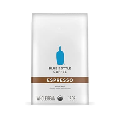 Blue Bottle Whole Bean Organic Coffee, Espresso, Dark Roast, 12 Ounce bag (Pack of 1)