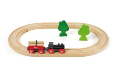 BRIO Classic - 33042 Little Forest Train Set - Premium 18-Piece Wooden Toy Train Set with Track and Accessories | Perfect for Kids Ages 3 and Up | FSC Certified for Sustainability