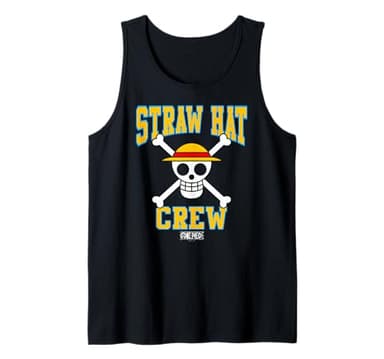 One Piece Anime Straw Hat Crew Athletic Type Jolly Rogers Tank Top