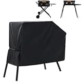 NOELIFE Grill Cover for Blackstone 22 inch Griddle with Hood and Stand, Waterproof Griddle Accessories for Blackstone 17 and 22 inch, Windproof and UV Resistant (Cover only)