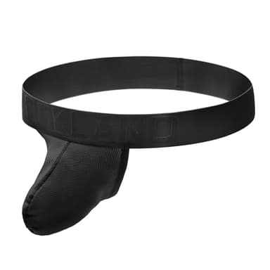 JOCKLAND Mens Jockstrap, Sexy Jockstrap for Men Strapless Pouch Underwear, Breathable Vasectomy Support Underwear (US, Alpha, Large, Regular, Regular, Black)