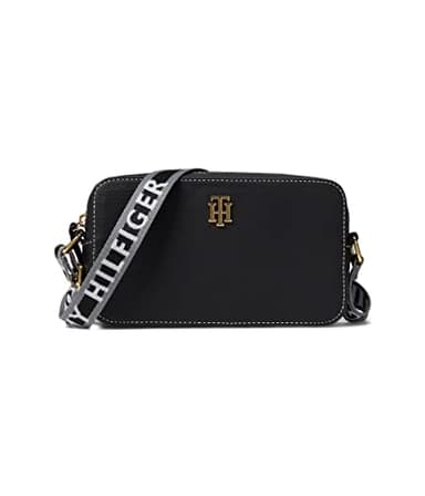Tommy Hilfiger Gina II Camera Crossbody Pebble PVC Black One Size