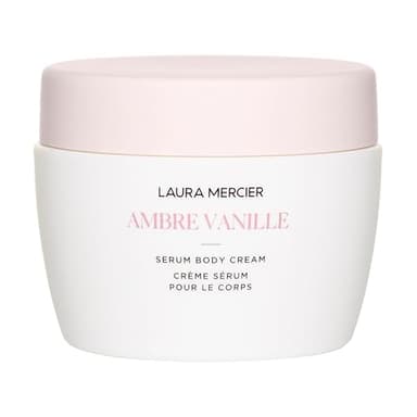 Laura Mercier Serum Body Cream, Moisturizing Serum-Infused, 48HR Hydration, Improves Skin Barrier, Soothes Dry Skin, Shea Butter and Squalane Intensely Nourishes, Ambre Vanille