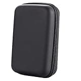 Angoily Multifunctional Hard Disk Drive Storage Case Shockproof Mobile HDD Pouch with Mesh Pocket for Headset Power Bank & Cable Organizer Compact 15 * 11 * 5CM Travel Accessory Bag