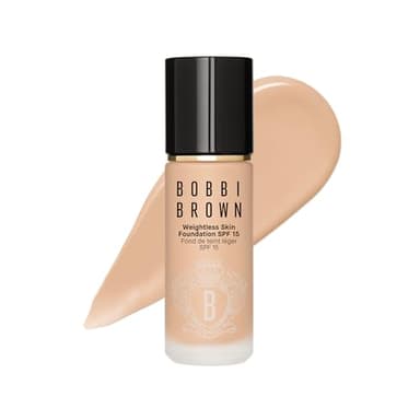Bobbi Brown Weightless Skin Foundation SPF 15 | Oil-Controlling, 24-Hour Hydrating Foundation, Medium Coverage| Natural Matte Finish, 1 Fl Oz, Warm Beige