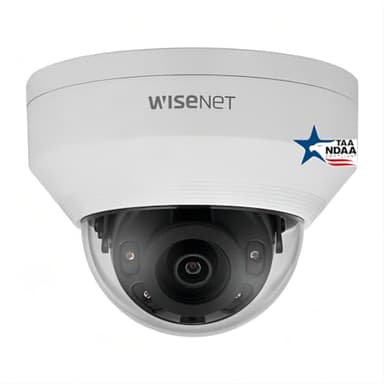 Ⲏanwha ANV-L7012R A-Series 4MP Vandal Dome IP Camera, NDAA TAA Compliant, 3mm Wide Lens 107.5° Wide View Angle, Up to 30fps, 65ft IR Night Vision, WDR, White, Compatible with Ⲏanwha IP Camera System