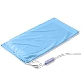 Boncare® Large Heating Pad Without Auto Shut Off for Cramps and Back Pain Relief, High and Low Temperature Settings Classical Vinyl Hot Electric Heat Pad with Washable Cover Sky Blue (12"x 24", 1)