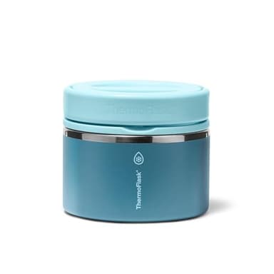 ThermoFlask 12 oz Double Wall Insulated Food Jar, Ocean Mist
