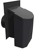 Ventilation Maximum 4 inch Outdoor Wall Dryer Vent Cover, Bathroom Vent Cover, HVAC Exhaust/Intake Wall Vent Cover, Energy Saving Dryer Vent Cover, Steel and Weatherproof Construction (AF4C)– Black