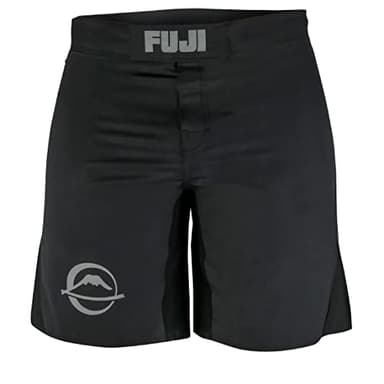 FUJI Baseline Grappling & Fight Shorts for MMA, Judo, Jiu-Jitsu, BJJ and more, Black, Size 34