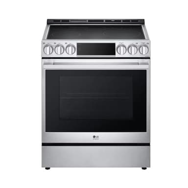 LG Studio 30 in. 6.3 cu. ft. 5-Burner Elements Smart Slide-in Induction Range in Stainless Steel with Air Fry, Energy Star LSIS6338FE