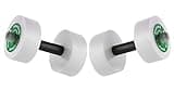 THERABAND Water Weights, Aquatic Dumbbells for Pool Fitness, 2 Foam Weights with Padded Grip for Water Aerobics, Therapy, Workouts, Pool Exercise Equipment, Aqua Training, Green, Medium, Intermediate