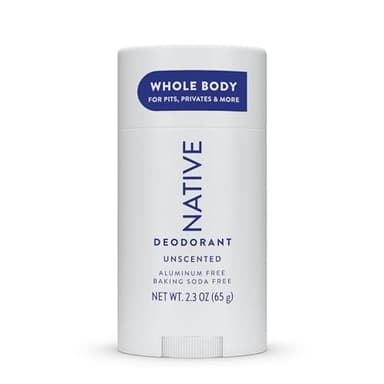 Native Whole Body Deodorant Stick Contains Naturally Derived Ingredients, Deodorant for Men and Women | 72 Hour Odor Protection, Aluminum Free with Coconut Oil and Shea Butter | Unscented