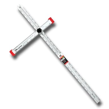 Kapro - 317 Adjustable Drywall T-Square Tool - Aluminum - for Layout and Marking - Features Sliding Head and Dual Directional Printed Scale - 48 Inch