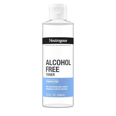 Neutrogena Alcohol-Free Gentle Daily Facial Toner, Fragrance-Free to Tone & Refresh Skin, Gently Removes Impurities & Reconditions Skin, Hypoallergenic, 8 fl. oz